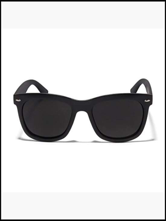 Super Dark Sunglasses UV Protection Spring Hinge Vintage Retro Wrap Around main image 5